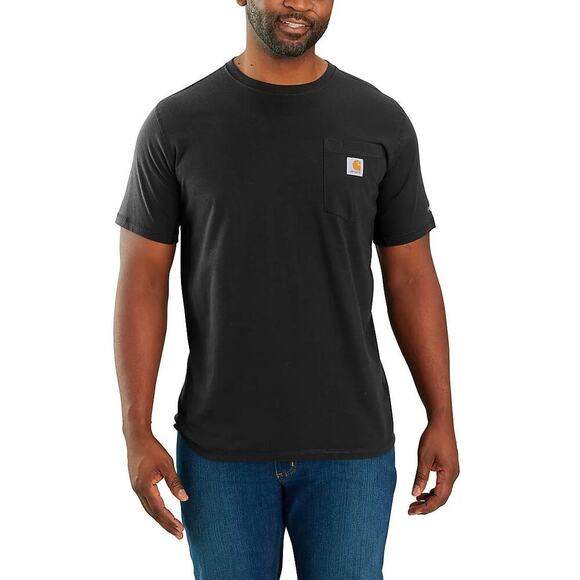 Carhartt Other - Carhartt Force Relaxed Fit Short Sleeve Pocket Tee Black Large NWT COMPANY LOGO